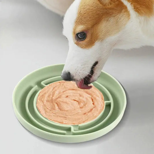 Slow Feeder Dog Bowls Puzzle Slow Feeder Maze Dog Bowl Suction Cup Base Anti-Choking Pet Supplies Interactive Toys For Large To