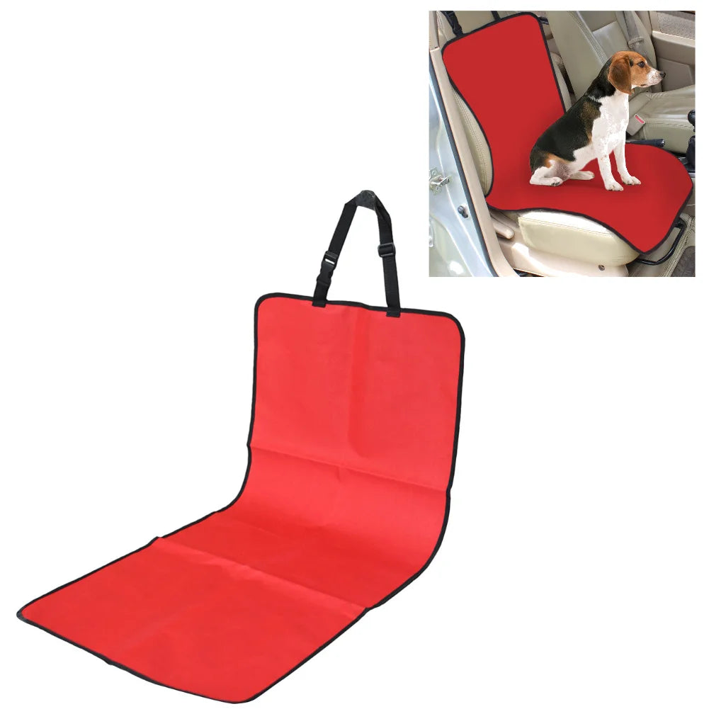 Foldable Car Pet Seat Pad Waterproof Dirt Resistant Solid Color Cars Rear Seats Cushions Pet Cat Dog Carrier Mat Seat Cover