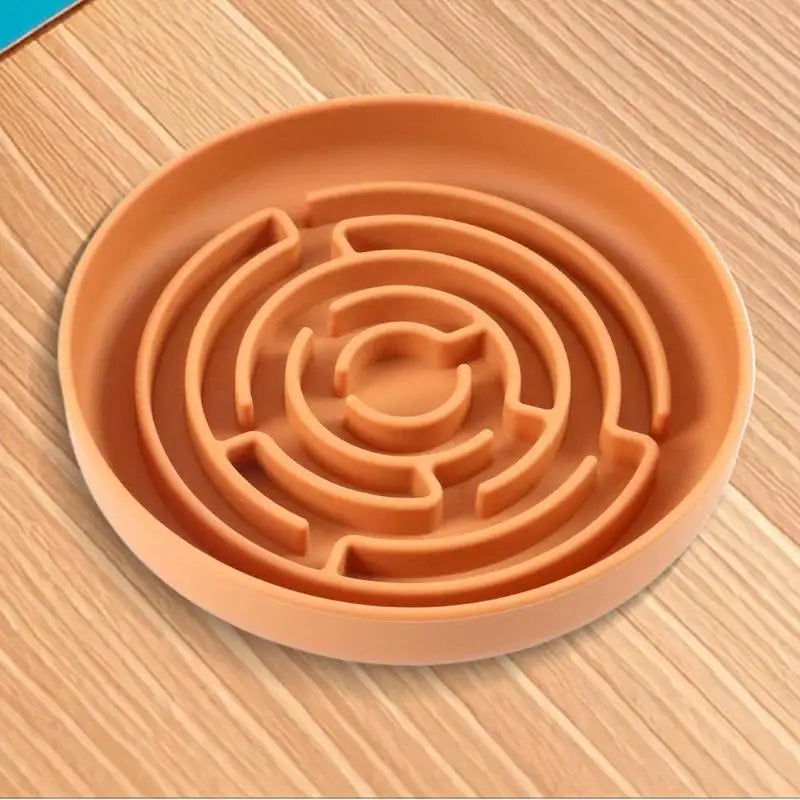 Slow Feeder Dog Bowls Puzzle Slow Feeder Maze Dog Bowl Suction Cup Base Anti-Choking Pet Supplies Interactive Toys For Large To