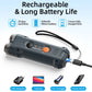 ROJECO Dog Repeller Ultrasonic Dog Alarm Anti Barking Deterrent Device Rechargeable High Power Dogs Repeller With LED Flashlight