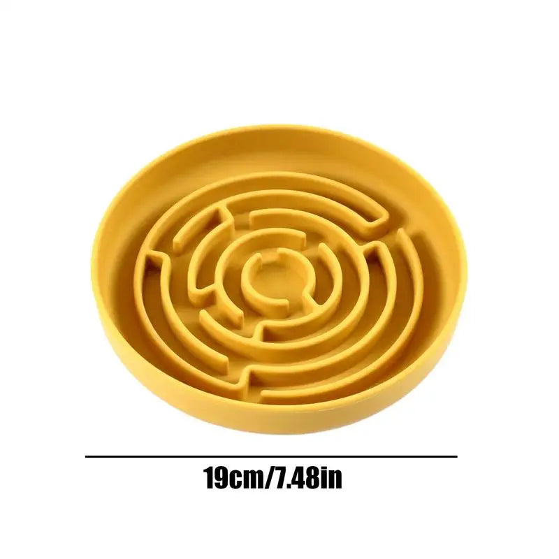 Slow Feeder Dog Bowls Puzzle Slow Feeder Maze Dog Bowl Suction Cup Base Anti-Choking Pet Supplies Interactive Toys For Large To