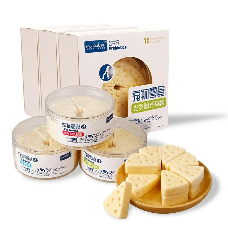 Cat Dog Snacks Freeze-dried Cheese Calcium Supplement Milk Tablets Nutritious Probiotics Promote Intestinal Digestion Pet Food
